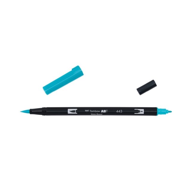 Tombow Marker - ABT Dual Brush - Tusch med 2 spidser - 443 - turquoise