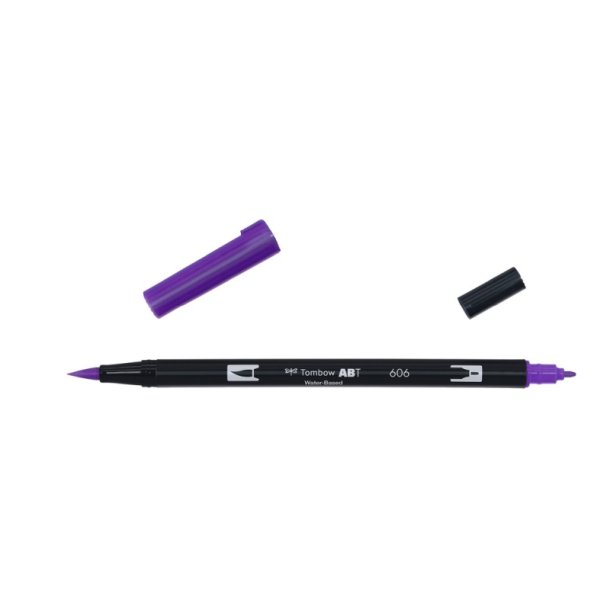 Tombow Marker - ABT Dual Brush - Tusch med 2 spidser - 606 - violet