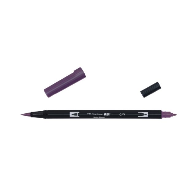 Tombow Marker - ABT Dual Brush - Tusch med 2 spidser - 679 - dark plum