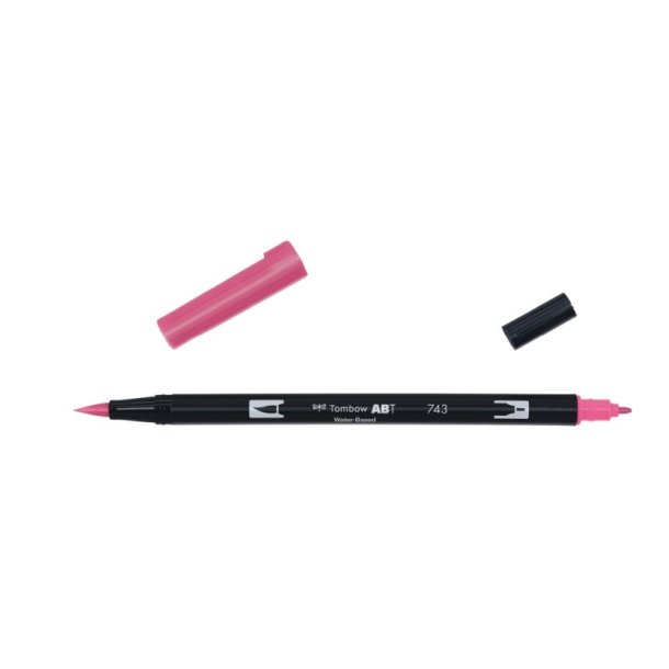 Tombow Marker - ABT Dual Brush - Tusch med 2 spidser - 743 - hot pink