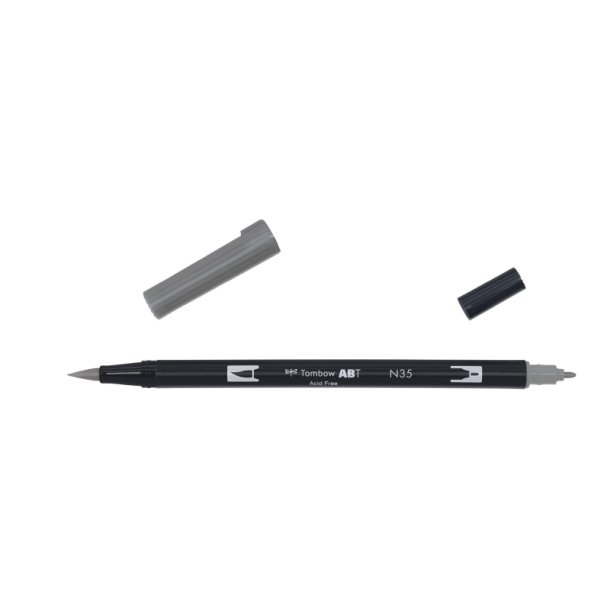 Tombow Marker - ABT Dual Brush - Tusch med 2 spidser - N35 - cool Grey