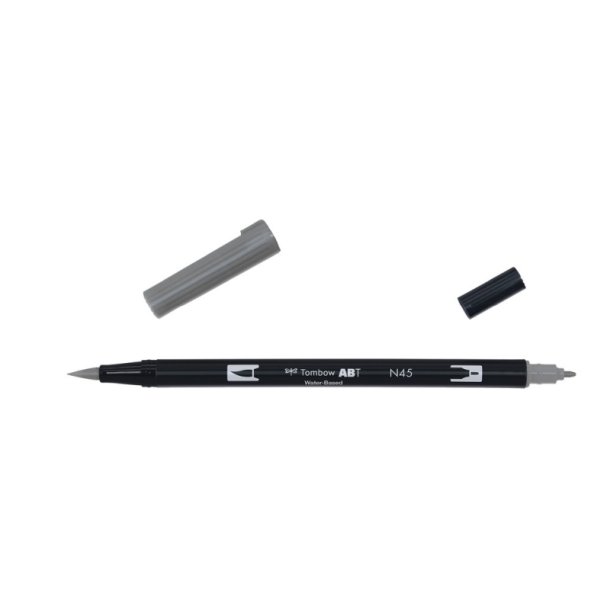 Tombow Marker - ABT Dual Brush - Tusch med 2 spidser - N45 - cool Grey