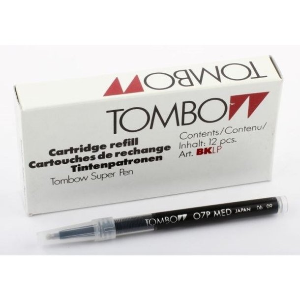 Tombow rollerball/kuglepenne - refill - 1,0 mm - sort