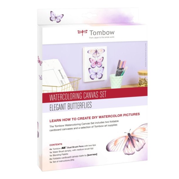 Tombow Watercoloring Canvas st - Butterflies