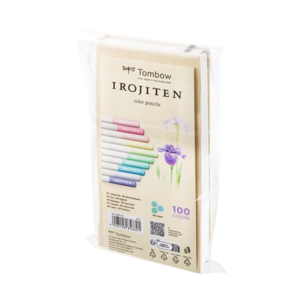 Tombow Irojiten Farveblyant - volume 7 Meget Blege toner - 10 assorteret farver