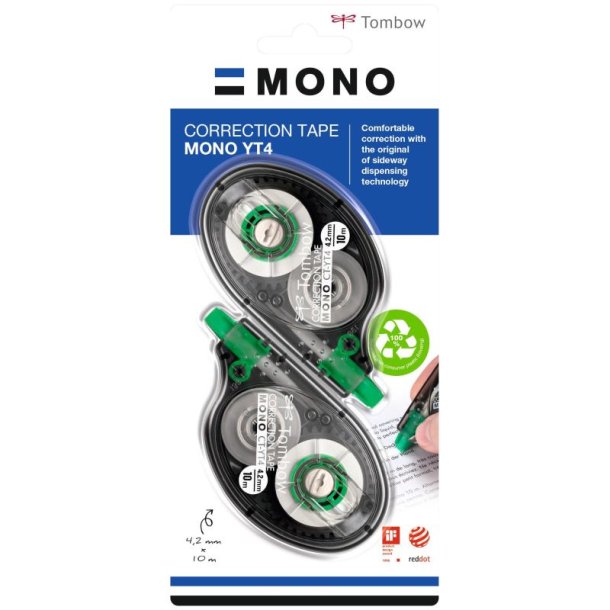 Tombow Rettetape - MONO YT4 - blister value pack - 2 stk.