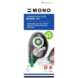 Tombow Rettetape - MONO YT4 - 4,2mm -x10m - hvid