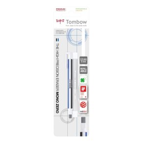 Tombow Viskelder pen - MONO bero - firkantet spids - 2,5x5mm - hvid - blister