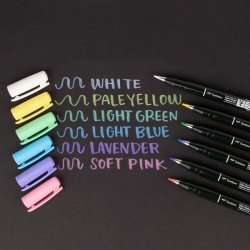 Tombow Marker - Fudenosuke - soft - pastel bl