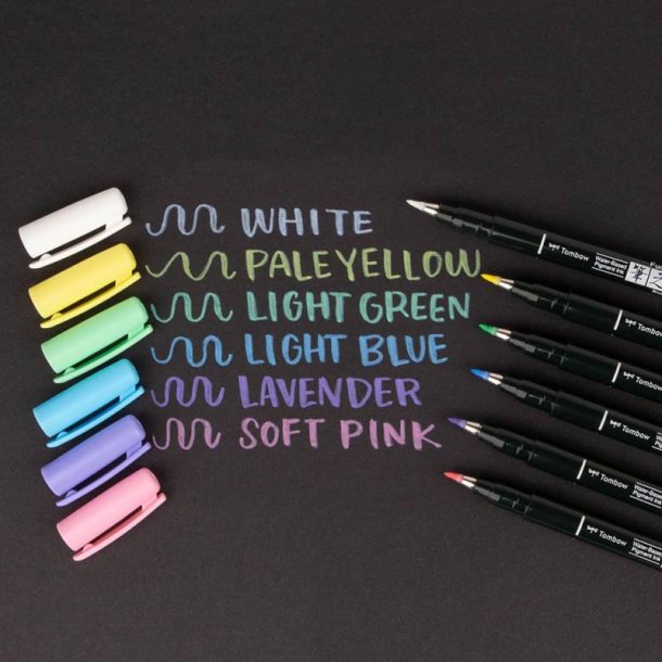 Tombow Marker - Fudenosuke - soft - pastel bl