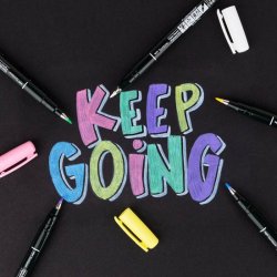 Tombow Marker - Fudenosuke - soft - pastel bl