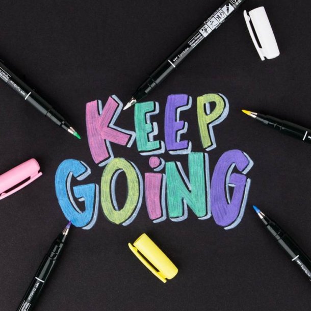 Tombow Marker - Fudenosuke - soft - pastel bl