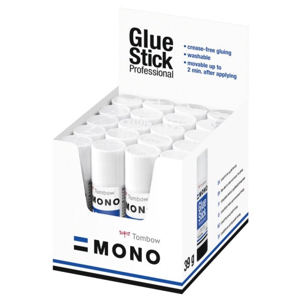 Tombow Limstift - MONO - Transparent - stor - 39 g