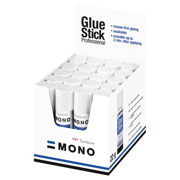 Tombow Limstift - MONO - Transparent - mellem - 22 g