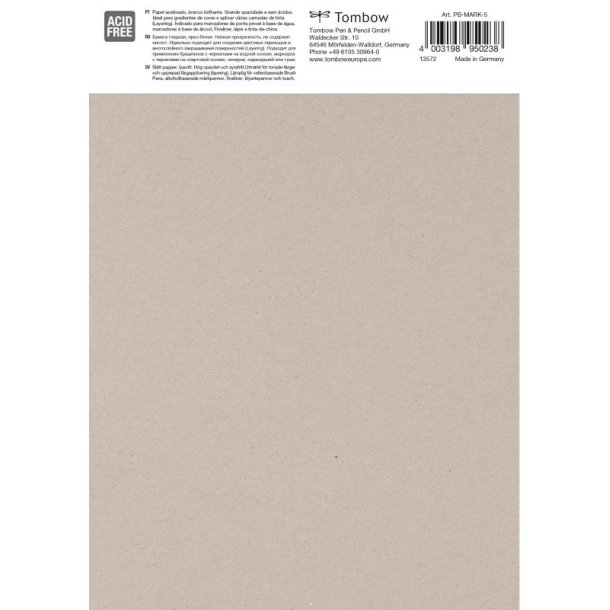 Tombow Skitseblok - Bristol - A5 - 250g - Syrefrit - 25 ark