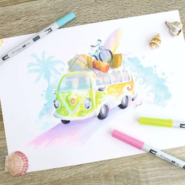 Tombow Skitseblok - Bristol - A5 - 250g - Syrefrit - 25 ark