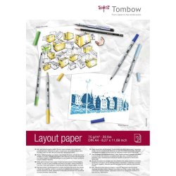 Tombow Layout blok - A4 - 75g - syrefrit - 75 ark
