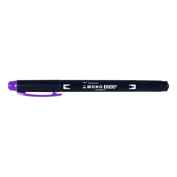 Tombow Overstregningspen - MONO Edge - rund + bred spids - 0,5 mm + 3,8 mm - lilla