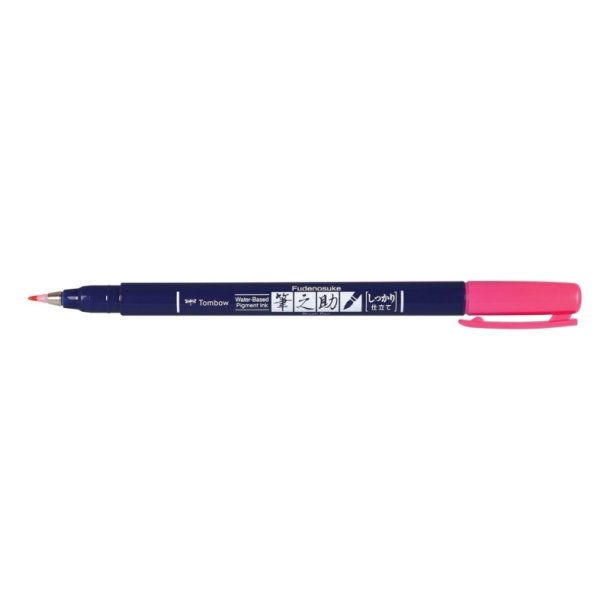 Tombow Marker - Fudenosuke - hrd pink