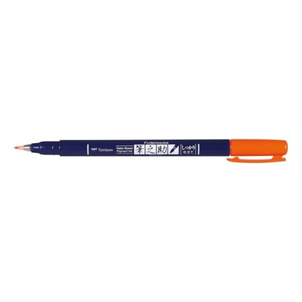 Tombow Marker - Fudenosuke - hrd orange