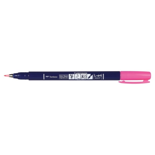 Tombow Marker - Fudenosuke - hrd - neon pink