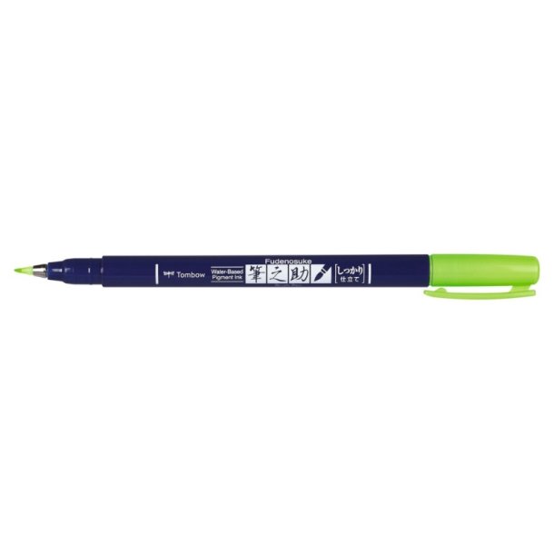 Tombow Marker - Fudenosuke - hrd - neon grn