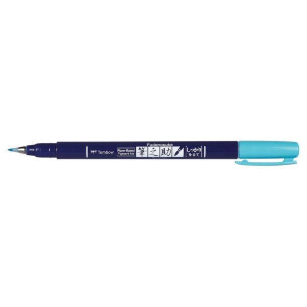 Tombow Marker - Fudenosuke - hrd - neon bl