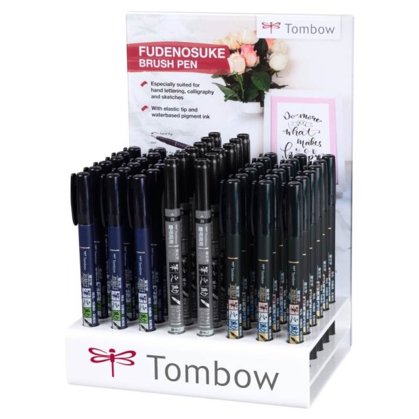 Tombow Marker - Fudenosuke - display - 48 stk.