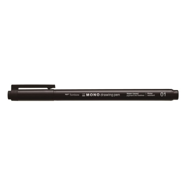 Tombow mono Fineliner pen - 0,25mm sort pen