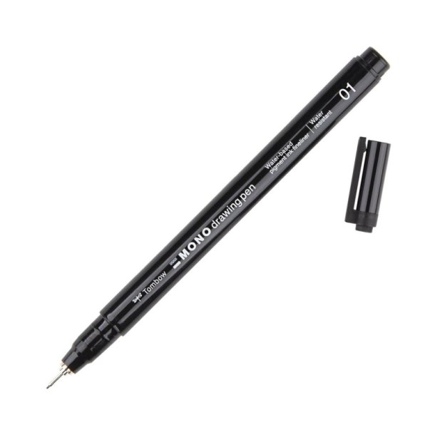 Tombow mono Fineliner pen - 0,25mm sort pen