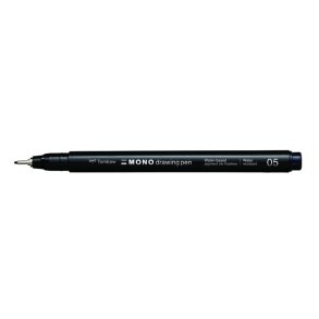 Tombow mono Fineliner pen - 0,2mm sort pen