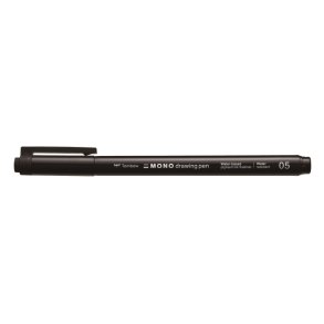 Tombow mono Fineliner pen - 0,45mm sort pen