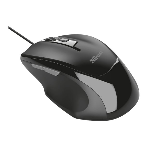 Trust Voca Comfort - Mus - hjrehndet - 6 knapper - kablet - USB