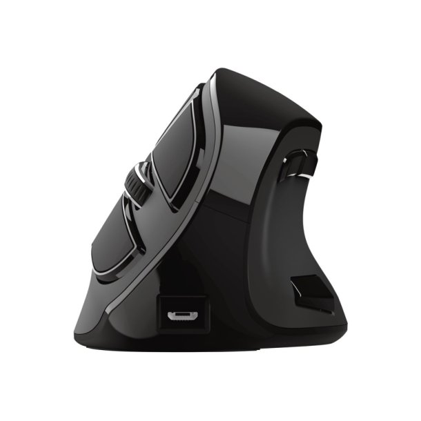 Trust Voxx Lodret mus - ergonomisk - hjrehndet - 9 knapper - trdls - BT