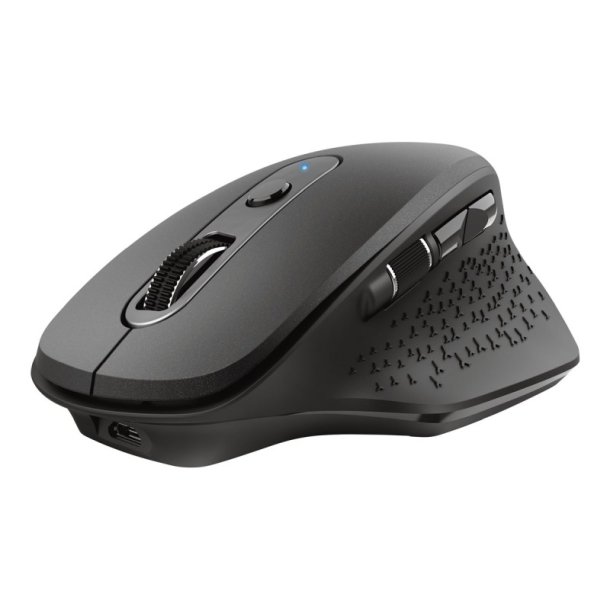 Trust Ozaa Mus - multi-enhed - hjrehndet - 6 knapper - trdls, BT - sort