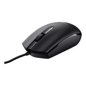 Trust TM-101 Mus - h�jre- og venstreh�ndet - 3 knapper - kablet - sort