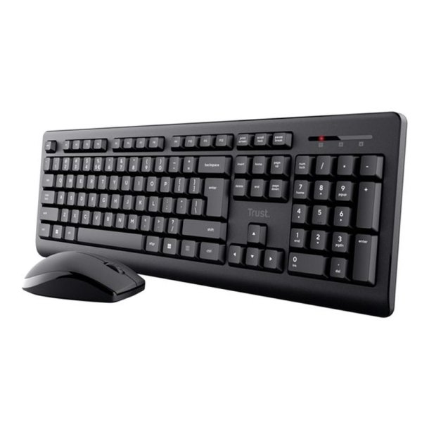 Trust Primo St med mus og tastatur - 100% - full size - trdls - Nordisk - sort
