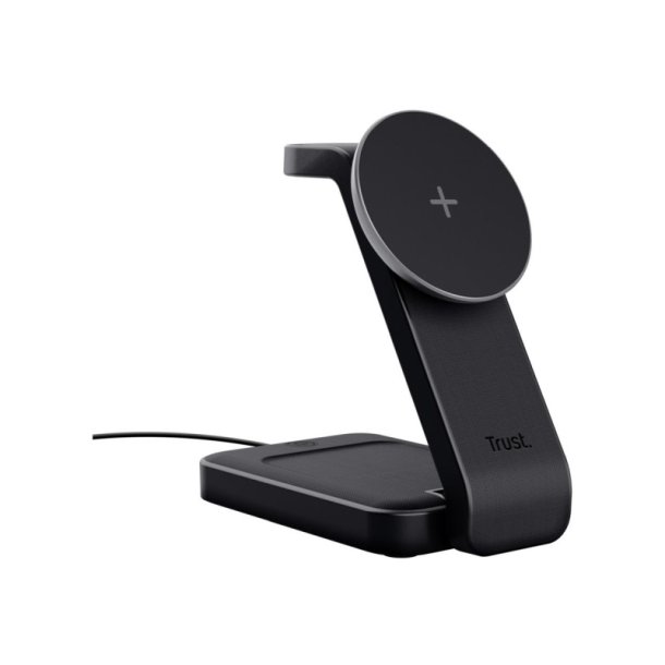 Trust Viro Trdls opladningsstander - magnetisk - 20 Watt - sort