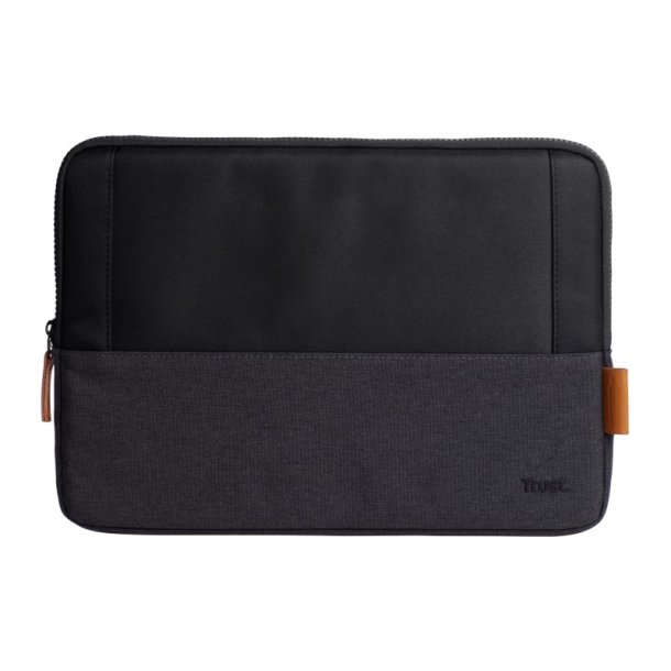 Trust Computer sleeve - op til 13.3" b�rbar - Sort, Gr� - Genanvendt polyester