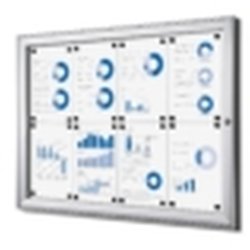 Twinco Indend�rs Whiteboard Udh�ngsskab - 9xA4 - S�lv/alu