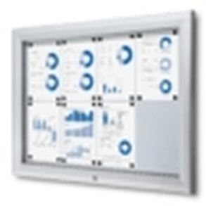 Twinco Udend�rs Whiteboard Udh�ngsskab - 9xA4 - S�lv/alu