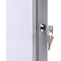 Twinco Indend�rs Whiteboard Udh�ngsskab - 8xA4 - S�lv