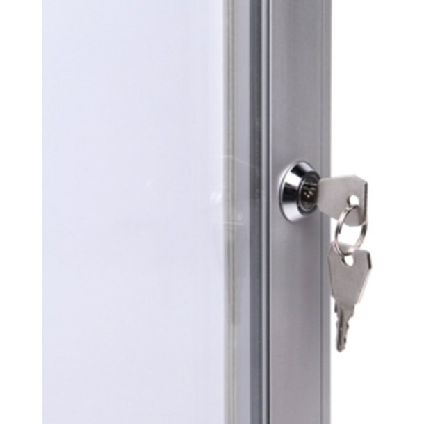 Twinco Indend�rs Whiteboard Udh�ngsskab - 8xA4 - S�lv