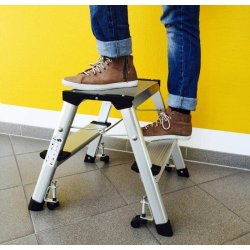 Twinco mini trappestige 2 trin i aluminium