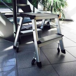 Twinco mini trappestige 2 trin i aluminium