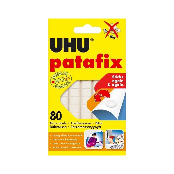 UHU Hftemasse - Patafix - hvid - 80 stk - 60 gram