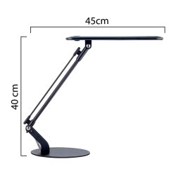 Unilux Skrivebordslampe Rumbaled - Sort kraftig LED kontorlampe
