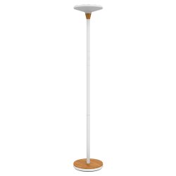 Unilux Baly Bamboo Led gulvlampe Uplight - Gulvlampe hvid