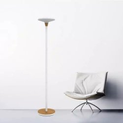 Unilux Baly Bamboo Led gulvlampe Uplight - Gulvlampe hvid