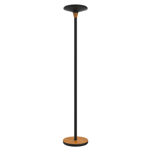 Unilux Baly Bamboo Led gulvlampe Uplight - Gulvlampe sort